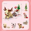 Christmas Theme Building Blocks Diy City Friends Tree House Bricks Toys For Children Xmas Gifts