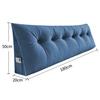 Rückenkissen Langes Keilkissen Lendenkissen 120/140/160/180/200cm, Für Bett Sofa Lesekissen Kopfteilkissen