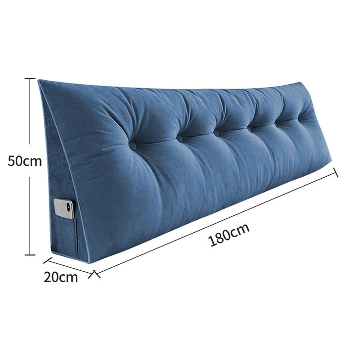 Rückenkissen Langes Keilkissen Lendenkissen 120/140/160/180/200cm, Für Bett Sofa Lesekissen Kopfteilkissen