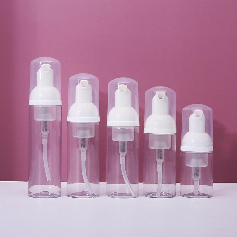 30/50/60ml Mousse Bottle Dispenser Foaming Soap Bottle Empty Plastic Mousse Facial Cleanser Pump Bottle Travel Shampoo Dispenser