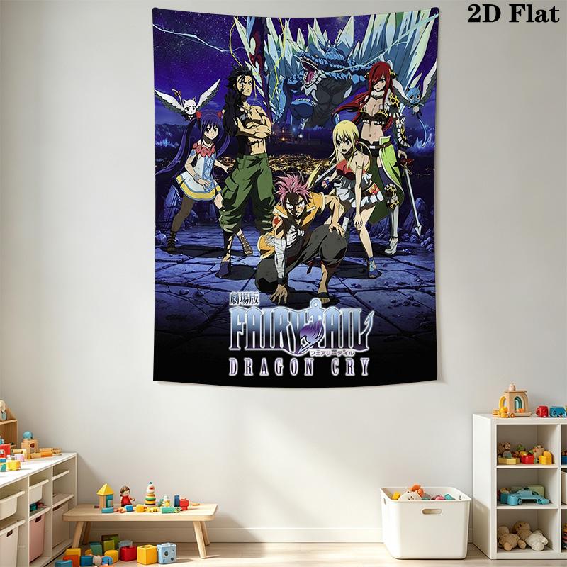 Dragon Cry Fairy Tail'S Epic Battle Threepiece Set 1 Duvet Cover 2 Pillowcase Without Core Soft And Comfortable Bedding Set