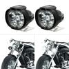 2 pièces Phare LED Motos Blanc Super Lumineux Auxiliaire Travail Lumière Avant Scooter Projecteur Lumière Spot Additionnelle Phare Antibrouillard