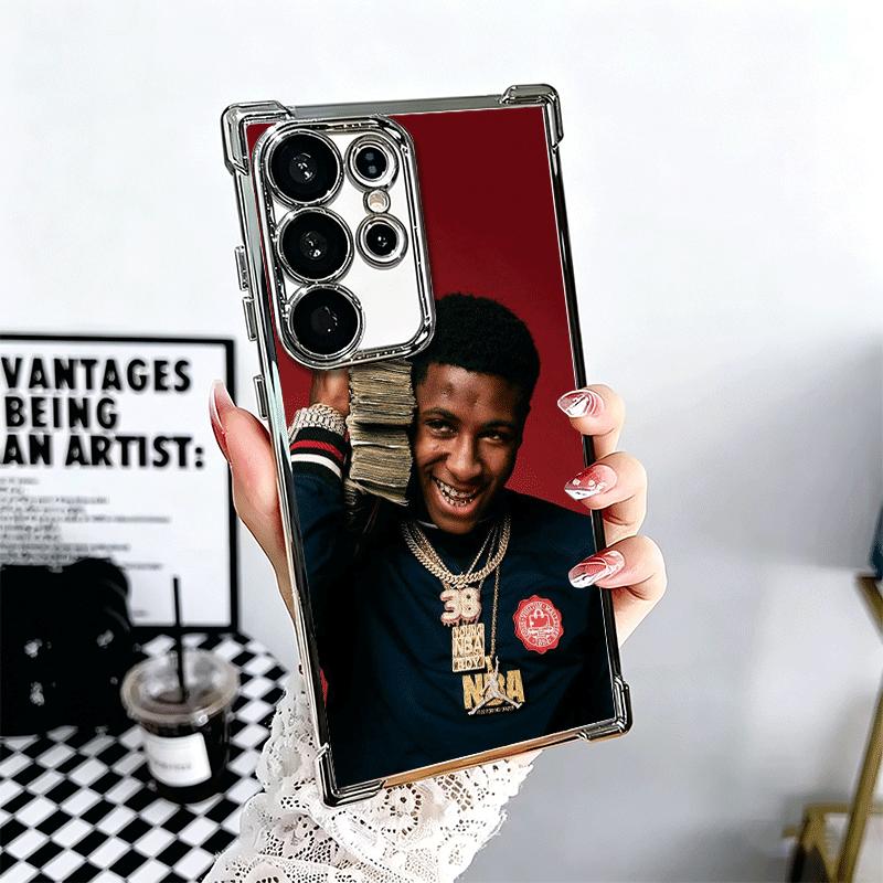 Rapper YoungBoy Plating Phone Case For Samsung Galaxy S24 S25 FE S26 Edge S23 Ultra S22 S21 Plus S20 Anti-Fall Airabag Cover