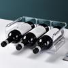 Wine Organizer Stackable Plastic Transparent Water Bear Bottle Holder Rack for Home Display 3