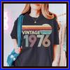 Vintage 1976 Retro und Kinder T-Shirt 50. Geburtstag Geschenk Lustiges Geburtstags-T-Shirt Comfort Colors | Unisex Erwachsene Kinder Baumwolle T-Shirt und Kinder T-Shirt Hoodie Geschenk GU925