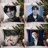 J-Ji C-Chang Wook Kissenbezug Zuhause Wohnheim Stuhllehne Kurzer Plüsch Doppelseitiger Druck Büro Nickerchen Zeit Kissenbezug