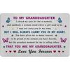 EE&YU Granddaughter Card Gifts - Adult Granddaughter Birthday Valentines Day Card, I Love My Granddaughter Gifts, Proud Granddaughter Present