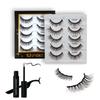 Reusable 25 Times Soft Natural Look Magnetic Lashes Synthetic Kit with Magnetic Eyeliner