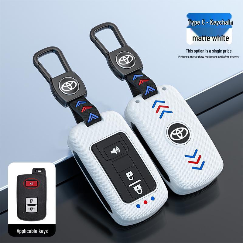 Toyota Camry Key Case for Junrui Land Cruiser - Frosted Remote Shell with Luminous Buckle