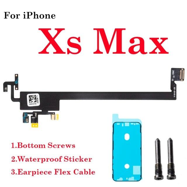 Função de reconhecimento facial fone de ouvido sensor de luz proximidade alto-falante cabo flexível para iphone x xr xs max 11 12 pro max sem alto-falante