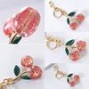 Stylish Cherry Pendnat Keychain Bag Charm Eye Catching Cherry Keychain Accessory Fashionable Hangings Decoration