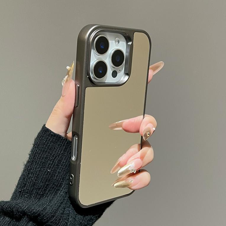 Spiegel Make-Up Acryl Handyhülle für Für Iphone 16 1 14 13 Pro Max 11 12 Ultra Schlank Stoßfest Dünne Hülle für Für Iphone 16Pro