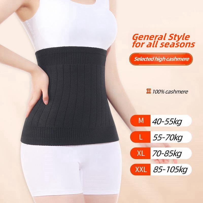Cashmere Waist Belts with 100% cashmere Thicken Thermal Cashmere Waist Warmer Lumbar Support Belt Cold Stomach Protection Sport