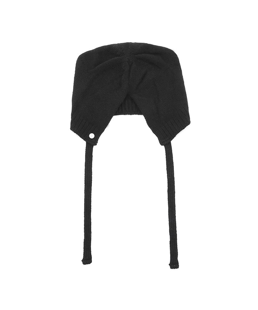Chyami Kitty Soft Angora Black Beanie