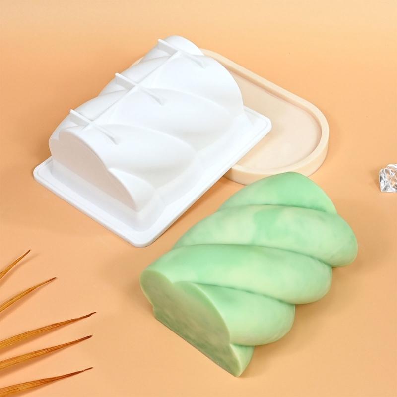Dough Twists Silicone Molds Fondant Mousses Cake Molds Making Pastry Chocolate Molds Baking Decorating Tool Nonstick