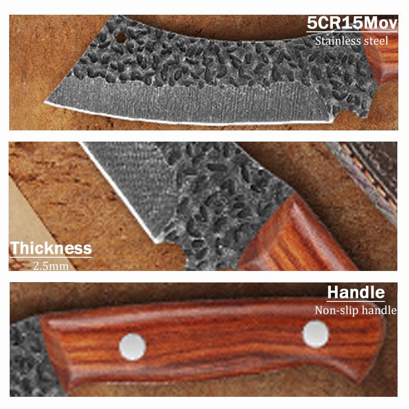 Professional Vegetable Fish Knife Boning Barbecue Knife 3PCS Kitchen Chef Knife Set Utility Knife