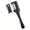 1 Professional 2-in-1 Shaving and Hair Styling Comb - Preloaded Blades, Ergonomic Black Handle, ABS & Stainless Steel Materials, Sulfate Free Formula