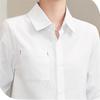Spring Autumn 100% Cotton Tops Ladies Long Sleeve Office Slim Sweet White Shirts Business Women's Shirt