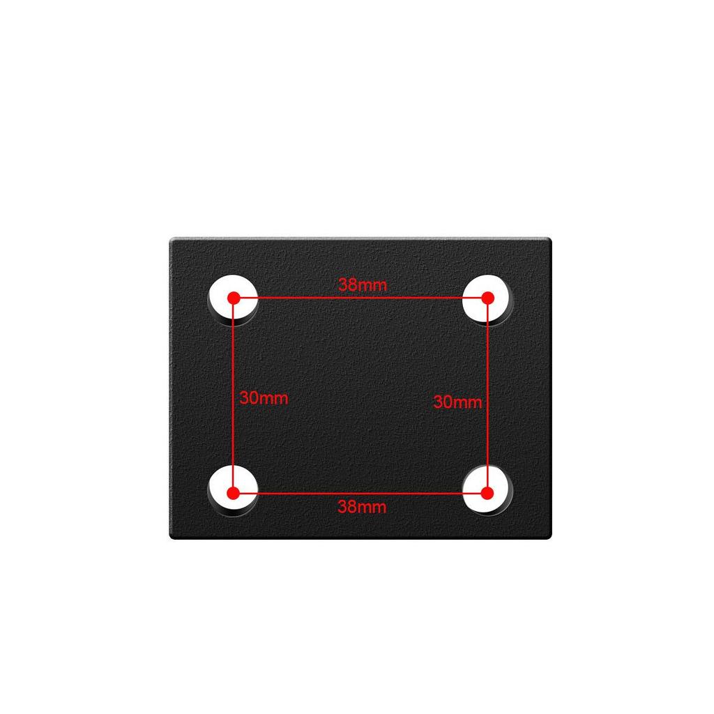 1-Inch Square Diamond Ball Head Base Bracket for Monitor and Phone Navigation
