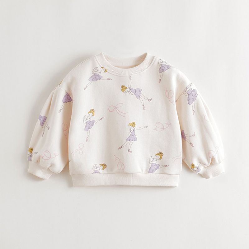 Mark Jenny Girls  Ballet Girl Soft Sweatshirt Baby Pullover 2026 Spring New Style 551180 Ballet Girl 80