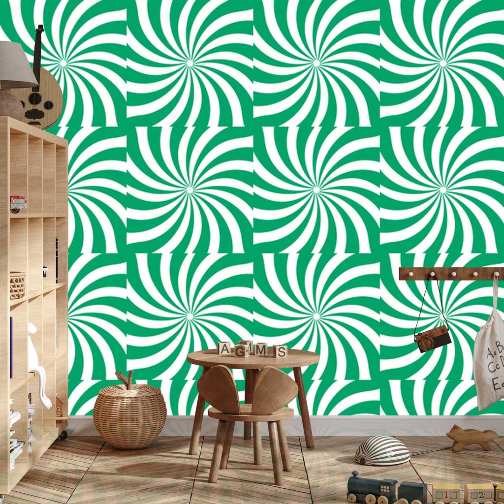 Hippie Wallpaper Sea and White Background for Living Room and Bedroom 50x1000