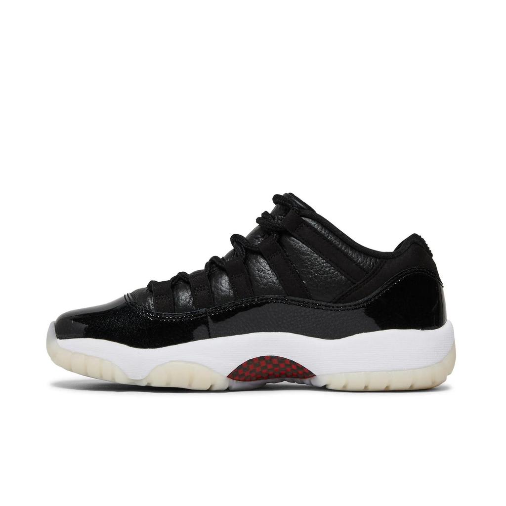 Air Jordan 11 Retro Low Grade School '72-10' (Unisex) Black / Gym Red / White / Sail Kids' Basketball Shoes 528896 001