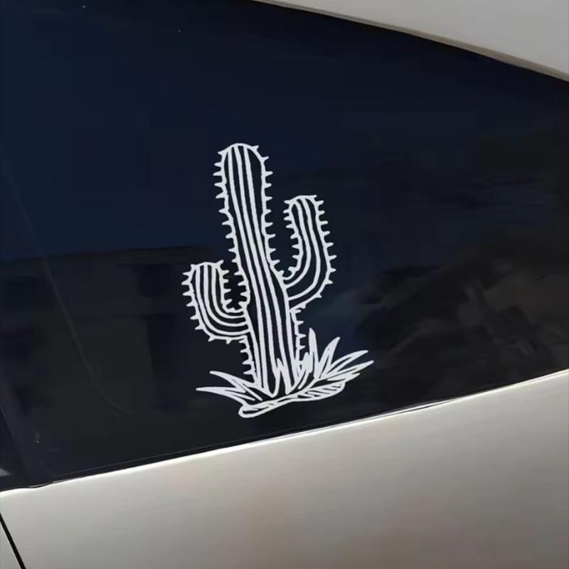 Desert Adventure Vinyl Car Stickers Waterproof for SUV Truck Bumper Fender - Cactus Off-Road Auto Body Decor Accessories