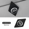 PU Leather Car Glasses Clip Alloy Auto Sunglasses Holder Mount For KIA Sorento Stinger Soul Spectra Niro Cadenza Sephia MS4