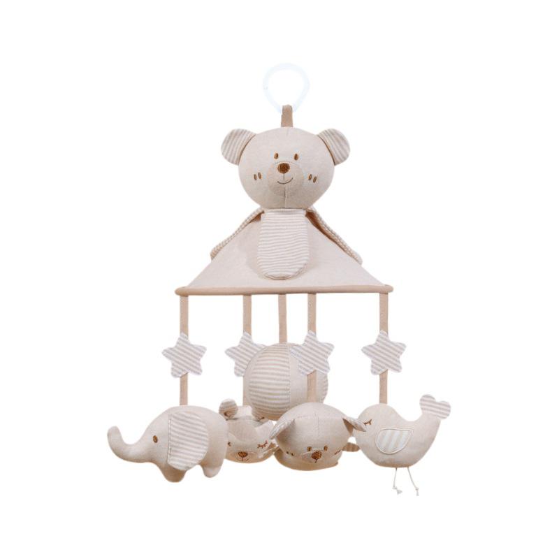 Kakiblin Organic Cotton Musical Baby Mobile - Anti-Strabismus Hanging Umbrella Crib Decor