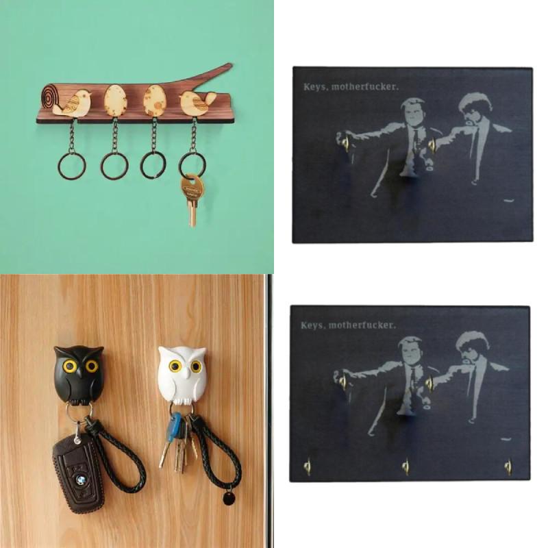 Motherfcker Wooden Keys Wall Key Hanging Tool For Household Commercial Settings
