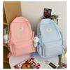 Junior High School Schoolbag Women Korean Preppy Style Light Backpack Large-capacity All-matching Student