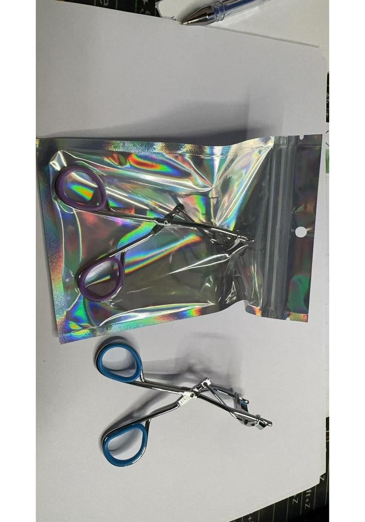 Wide-Angle Eyelash Curler & Tweezers - for Curling False Eyelashes and Natural Brows