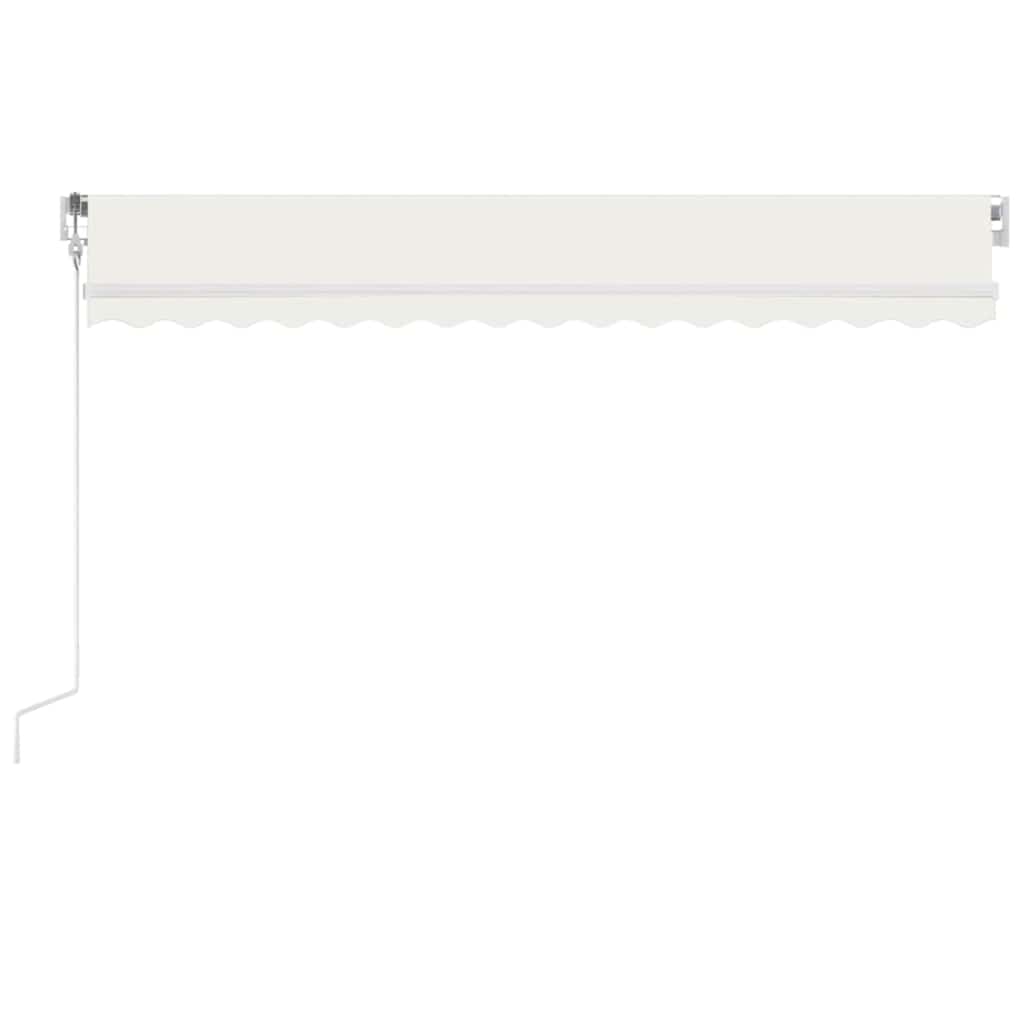 Automatic Awning with LED Lights & Wind Sensor 450 X 350 Cm Cream