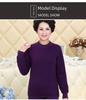 Men's Plus Velvet Thickened Thermal Underwear Set for Middle-aged and Elderly - High-collar Autumn Top and Pants