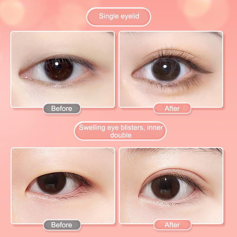 240Pcs Self Adhesive Double Eyelid Stickers Waterproof Invisible Fiber Mesh Lace Eyelid Lift Band Lasting Eyelid Tape Makeup