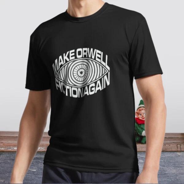 New Shirt MAKE ORWELL FICTION AG Active T-Shirt Logo T-Shirt Funny Size S to 5XL S