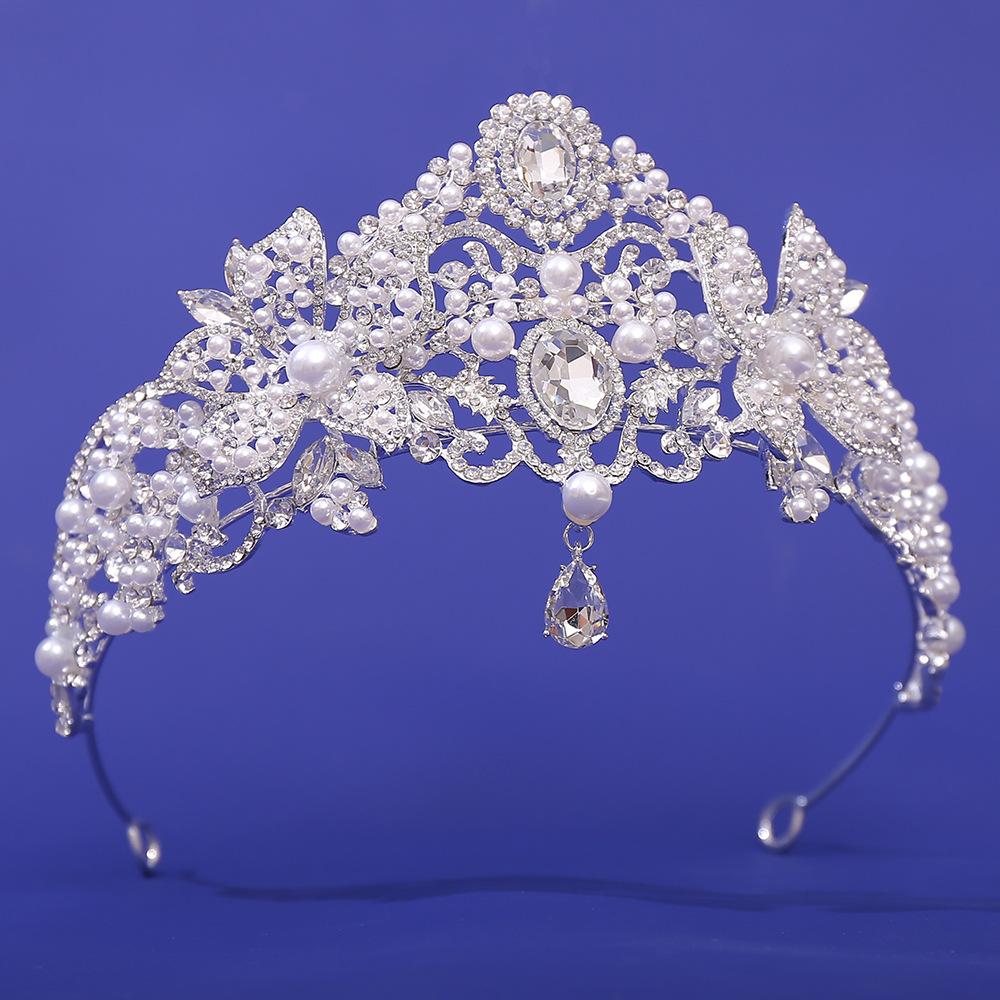 Bridal Crown European Wedding Crystal Hair Accessories, Wedding Accessories Baroque Luxury Wedding Dress Crown