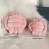 1pc-Handmade woven three strand rope ball pillow for home decoration, knotting ball pillow