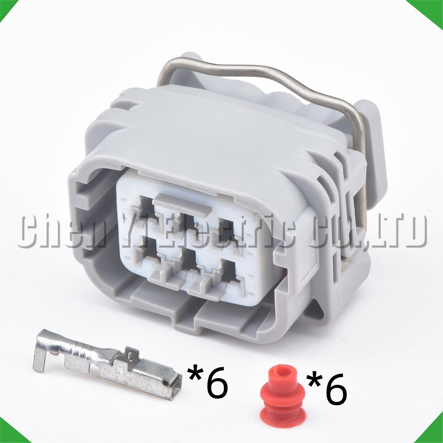 

6 Pin Automotive Connectors High pressure common rail electronic fuel injection Wire harness Plug 90980-91108 For Denso Female