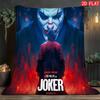 Joker Fun Art Printed Blanket Lightweight Soft Warm for Bedroom Sofa Teens Room Creative Home Decor