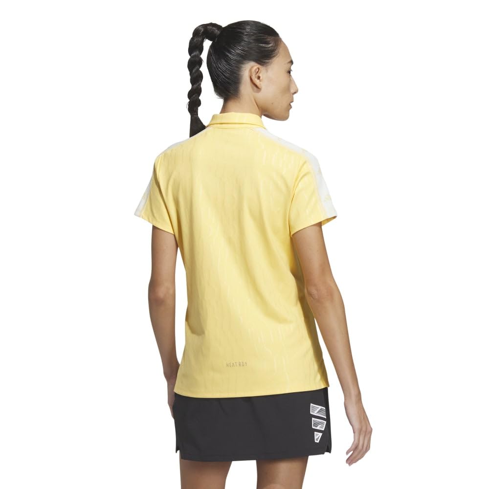 Golf Embossed Graphic Shirt for Semi Spark [Adidas Golf] HEAT.RDY Women,
