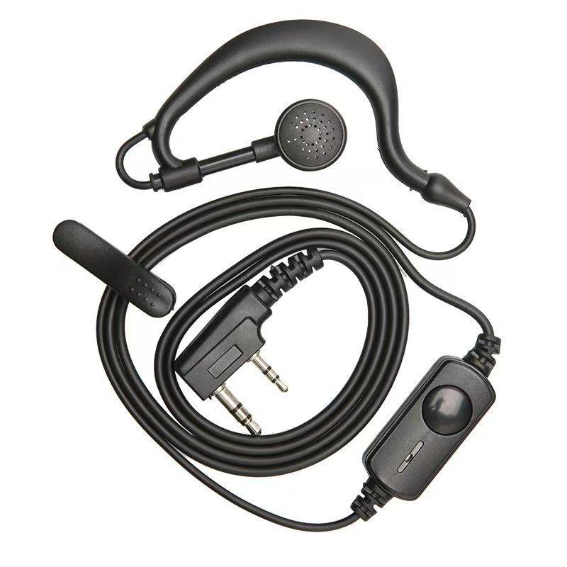 Universal K-Type Walkie-Talkie Earpiece with Ear-hook and Mic
