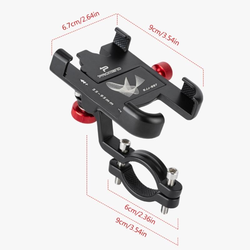 Verstellbare Fahrrad-Handyhalterung Ständer Rutschfest Universal Fahrrad Motorräder Lenker Handyhalterung Clip Einfach zu installieren