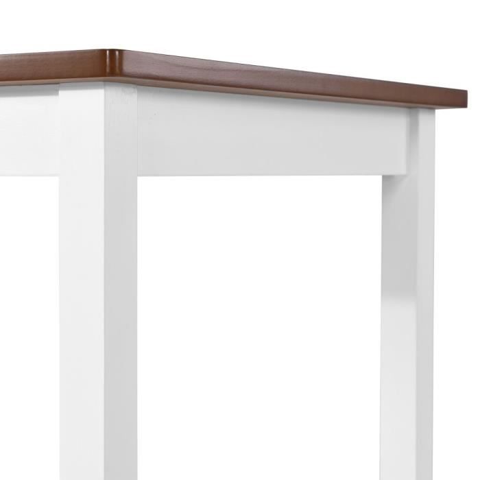 VidaXL Table de bar Bois massif 108x60x91 cm 245548