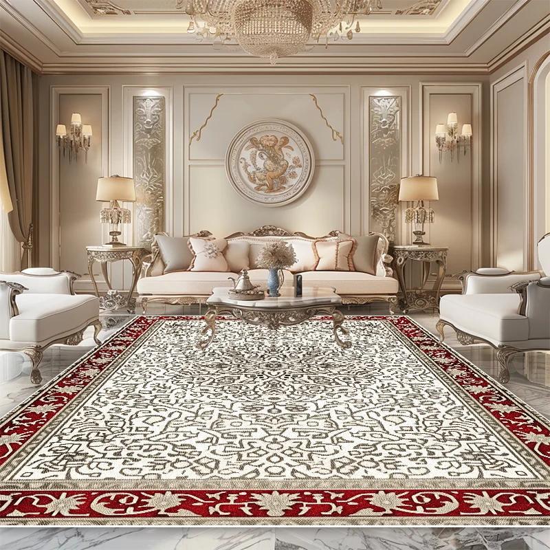 Persian Luxury Carpet Living Room High-grade Bedroom Decoration Beautiful Large Area Rug Lounge Non-slip Soft Bedside Floor Mats