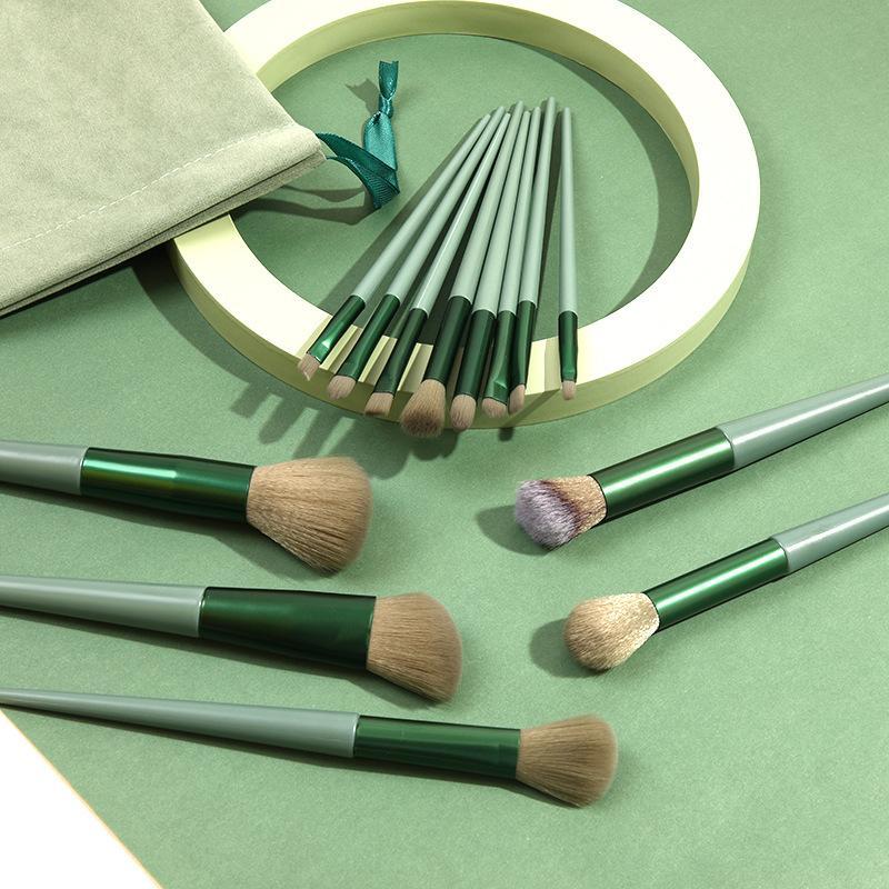 13Pcs Makeup Brush Set Full Function Cosmetic Brushes With Portable Storage Bag For Travel Daily Beauty Makeup
