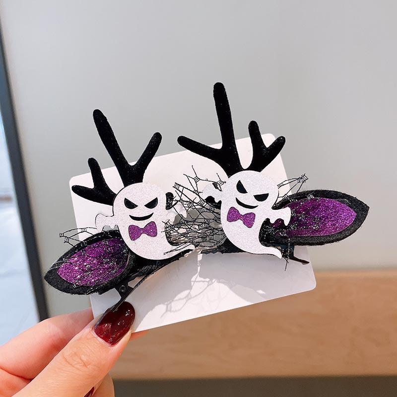 Bandeau Citrouille d'Halloween Squelettique & Pinces à Cheveux Mignonnes pour Enfants