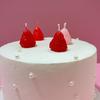 Birthday Cake Candle Strawberry Candle Children's Cute High-end Cake Ornament Decoration for Girls Valentine's Day