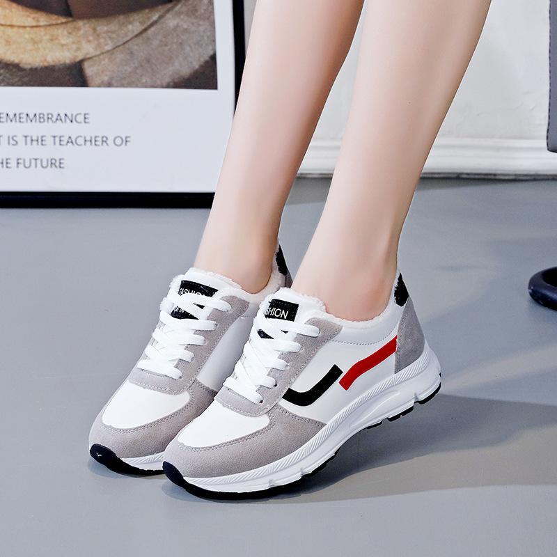 16 Versatile 2025 Student Little White Shoes Spring New 0 Fleece Fashion Sneakers Running Shoes Women's Tide