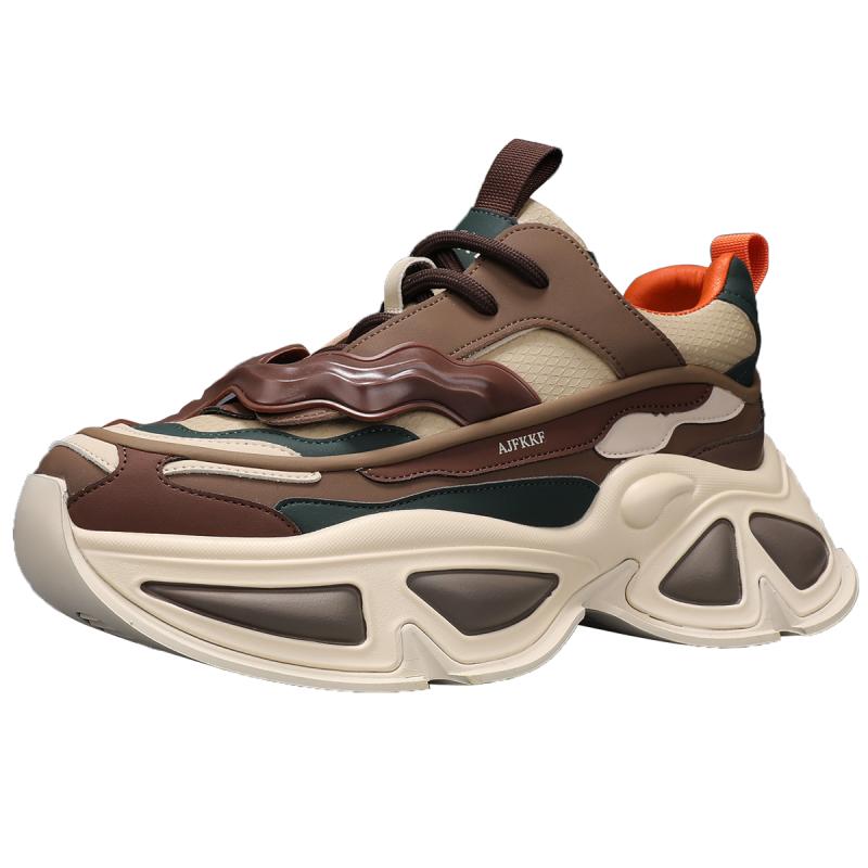 

Мужская обувь весна осень спортивная мужская повседневная обувь всесезонная спортивная кожаная обувь 39-44 44 кофейный